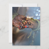 Asiatische Hochzeitseinladung (Rückseite)