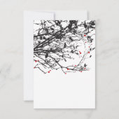 Asiatische Hochzeitsempfehlung mit dem Rot-Papier- Einladung (Rückseite)