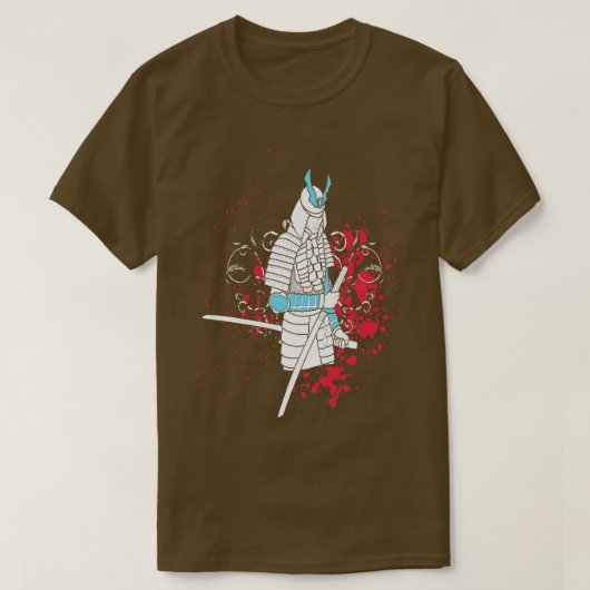 Asiatische Illustration Samurai T-Shirt (Design vorne)