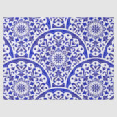 Asiatische Inspiriert Blue White Decoupage Chinois Seidenpapier (Vorderseite)