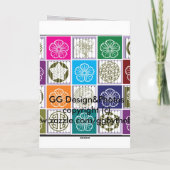 Asiatische Inspirierte Designkarte Karte (Rückseite)