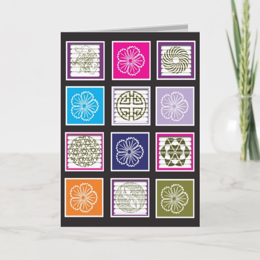 Asiatische Inspirierte Designkarte Karte (Vorderseite)