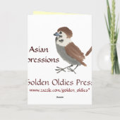 Asiatische inspirierte Vintage Karten - (Rückseite)