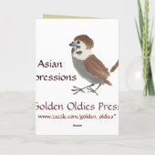 Asiatische Inspirierte Vintage Karten (Rückseite)