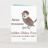 Asiatische Inspirierte Vintage Karten - Drache (Rückseite)