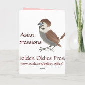 Asiatische Inspirierte Vintage Karten - Gottesmutt (Rückseite)