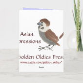 Asiatische inspirierte Vintage Karten - kleine (Rückseite)