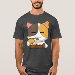 Asiatische japanische Geschirr Food Sushi Suhsi Ca T-Shirt