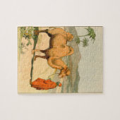 Asiatische Kamel- und Wüstenreise Puzzle (Horizontal)