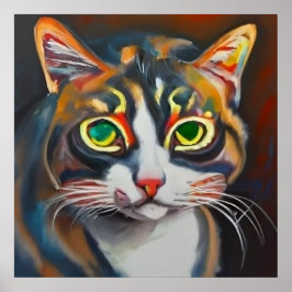 Asiatische Katze Poster