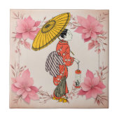 Asiatische Keramik Fliese (Vorderseite)