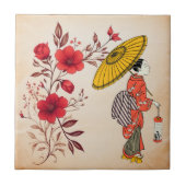 Asiatische Keramik Fliese (Vorderseite)