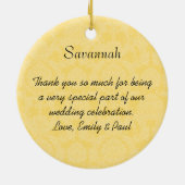 Asiatische Kimono Birdesmaid gibt Korallenveränder Keramikornament (Hinten)