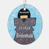 Asiatische Kimono Geburtshilfe gibt Rosa Änderunge Keramik Ornament (Links)