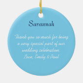 Asiatische Kimono Geburtshilfe gibt Rosa Änderunge Keramik Ornament (Hinten)