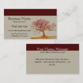 Asiatische Kirschblüten-Baum-Visitenkarten Visitenkarte (Vorne/Hinten)