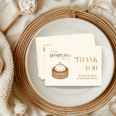 Asiatische Kleine Dumpling Kawaii Babydusche Dankeskarte