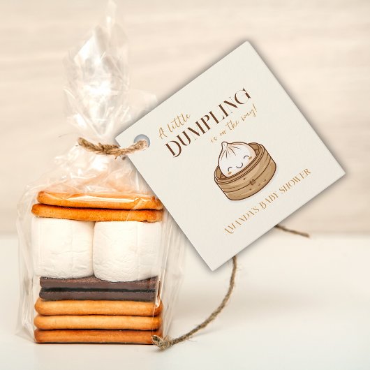 Asiatische Kleine Dumpling Kawaii Babydusche Geschenkanhänger