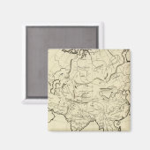 Asiatische Kontur Magnet (Vorderseite/Rückseite)