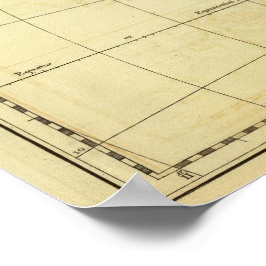 Asiatische Kontur Poster (Ecke)