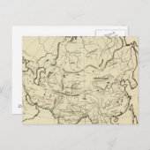 Asiatische Kontur Postkarte (Vorne/Hinten)