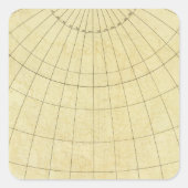 Asiatische Kontur Quadratischer Aufkleber (Vorderseite)