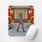 Asiatische Kriegerin Mousepad (Mit Mouse)