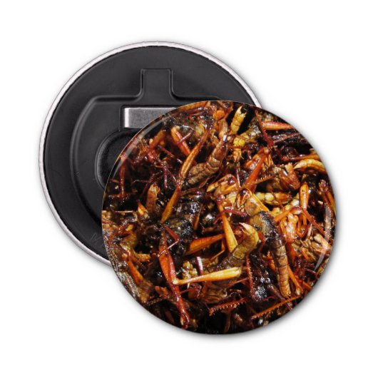 Asiatische Küche mit frittiertem Grasshopper (Takk Flaschenöffner (Vorderseite)