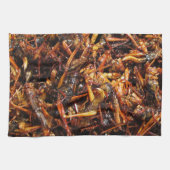 Asiatische Küche mit frittiertem Grasshopper (Takk Handtuch (Horizontal)