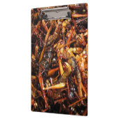 Asiatische Küche mit frittiertem Grasshopper (Takk Klemmbrett (Links)