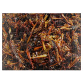 Asiatische Küche mit frittiertem Grasshopper (Takk Schneidebrett (Vorderseite)