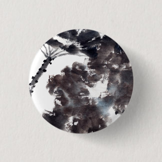 Asiatische Kunst mit Lotusblätter Motiv Button
