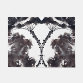 Asiatische Kunst mit Lotusblätter Motiv Fußmatte