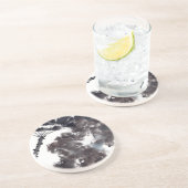 Asiatische Kunst mit Lotusblätter Motiv Getränkeuntersetzer (Seite)