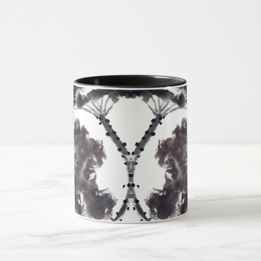 Asiatische Kunst mit Lotusblätter Motiv Tasse (Zentrum)