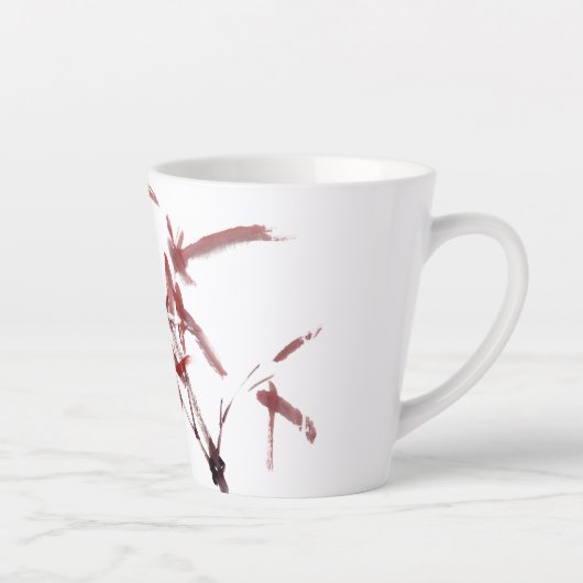 Asiatische Kunst mit Schnecke und Rotem Bambus Milchtasse (Rechts)