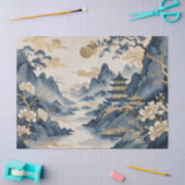 Asiatische Kunstdrucke Seidenpapier (Basteln)