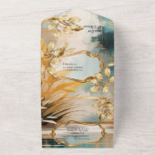 Asiatische künstlerische Orientalische Waves & Sce All In One Einladung (Außenbereich)