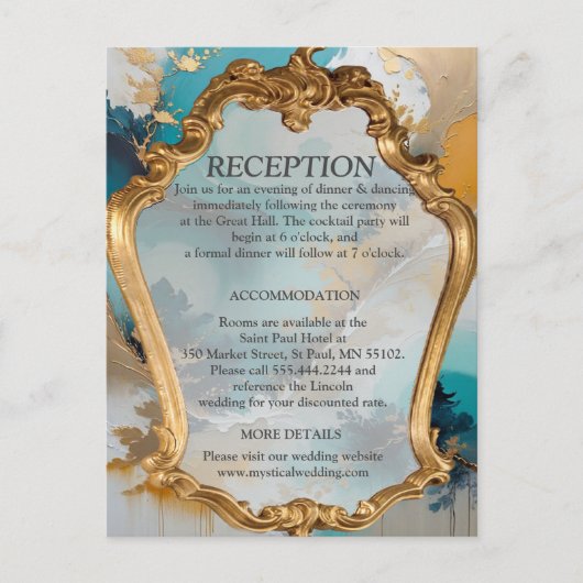 Asiatische künstlerische Orientalische Waves & Sce Ankündigungspostkarte (Vorderseite)