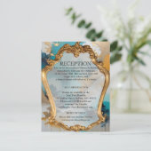 Asiatische künstlerische Orientalische Waves & Sce Ankündigungspostkarte (Stehend Vorderseite)