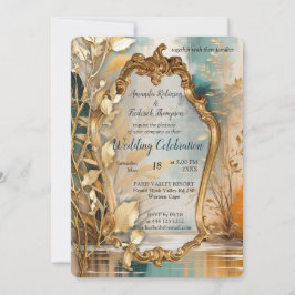 Asiatische künstlerische Orientalische Waves & Sce Einladung