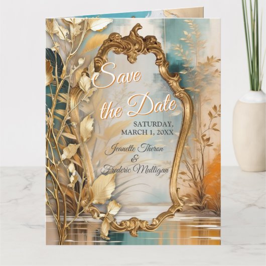 Asiatische künstlerische Orientalische Waves & Sce Karte (Vorderseite)