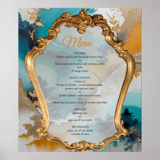 Asiatische künstlerische Orientalische Waves & Sce Poster (Vorne)