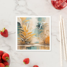 Asiatische künstlerische Orientalische Waves & Sce Serviette