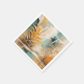 Asiatische künstlerische Orientalische Waves & Sce Serviette (Ecke)