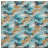 Asiatische künstlerische Orientalische Waves & Sce Stoff (Muster)