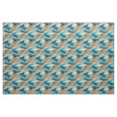 Asiatische künstlerische Orientalische Waves & Sce Stoff (Fat Quarter (45,7 x 55,9 cm))