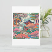 asiatische Landschaft Einladung (Stehend Vorderseite)
