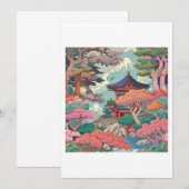asiatische Landschaft Einladung (Vorne/Hinten)