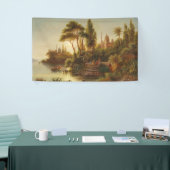 Asiatische Landschaft im Abend Licht (Sunset Art) Banner (Messeveranstaltung)